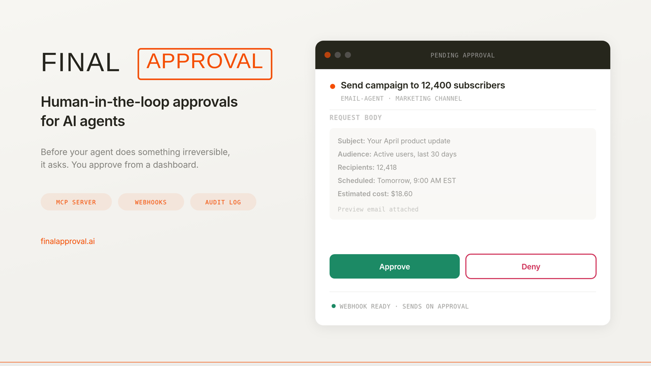 Approval UI · FinalApproval